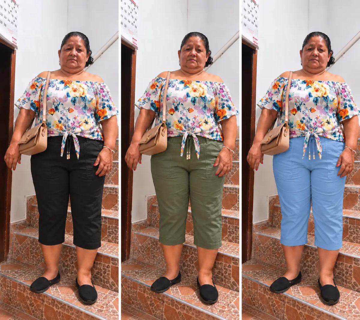 Set x3 Capris para Dama