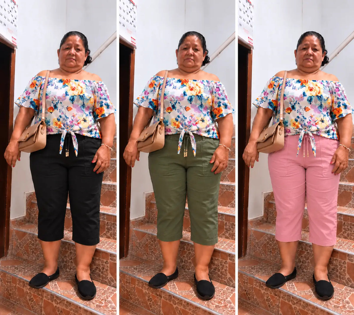 Set x3 Capris para Dama